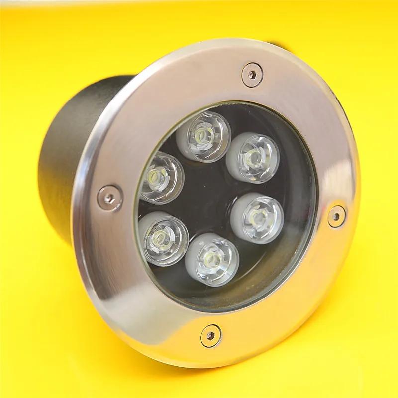 LED 지하 조명, 방수 IP65, AC85-265V, DC12V, 야외 매몰 플로어 램프, 6W, 12W, 4 개